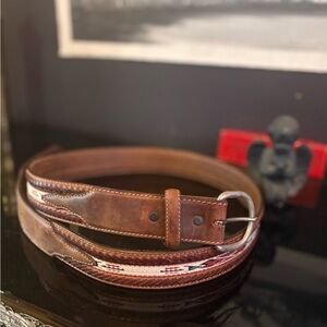 LEEGIN SILVER CREEK MENS BUCKLACE EDGED AZTEC BELT STYLE 5A109